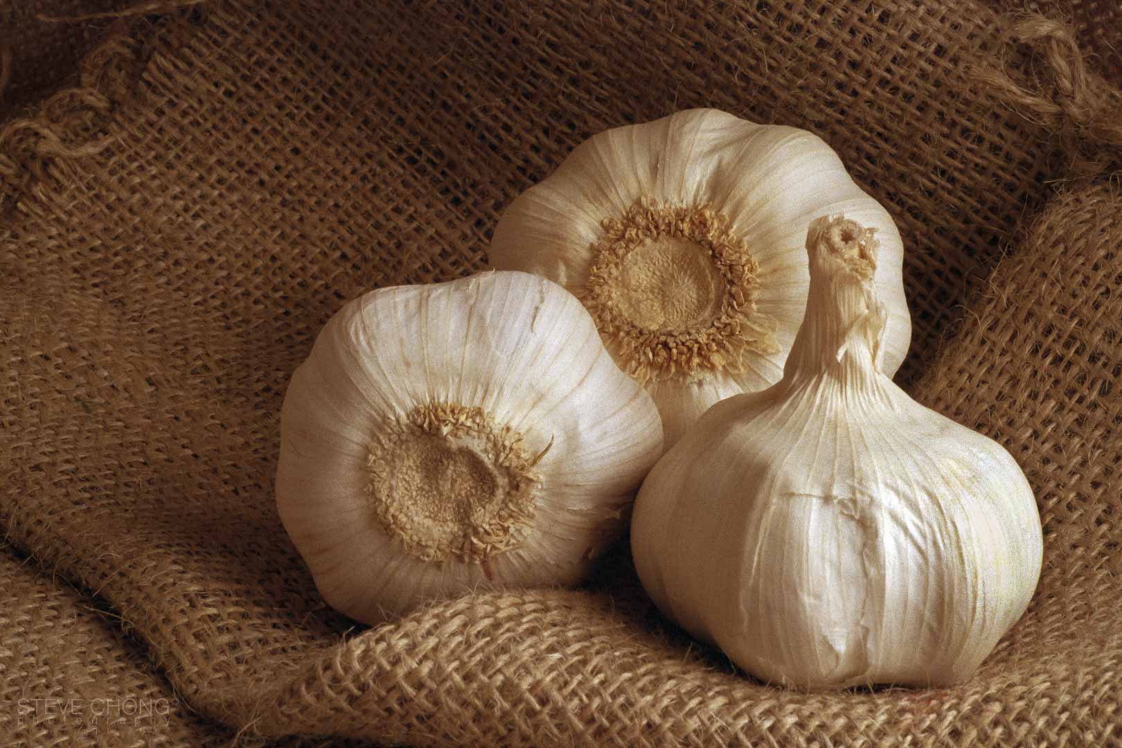 Garlic on Sack