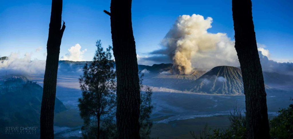Mt. Bromo Erupting