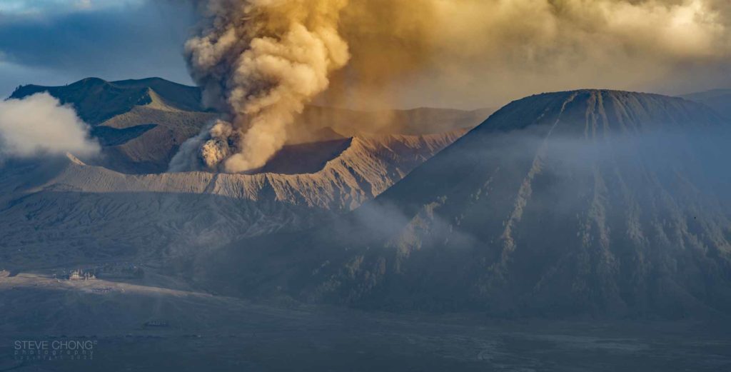 Mt. Bromo-Erupting